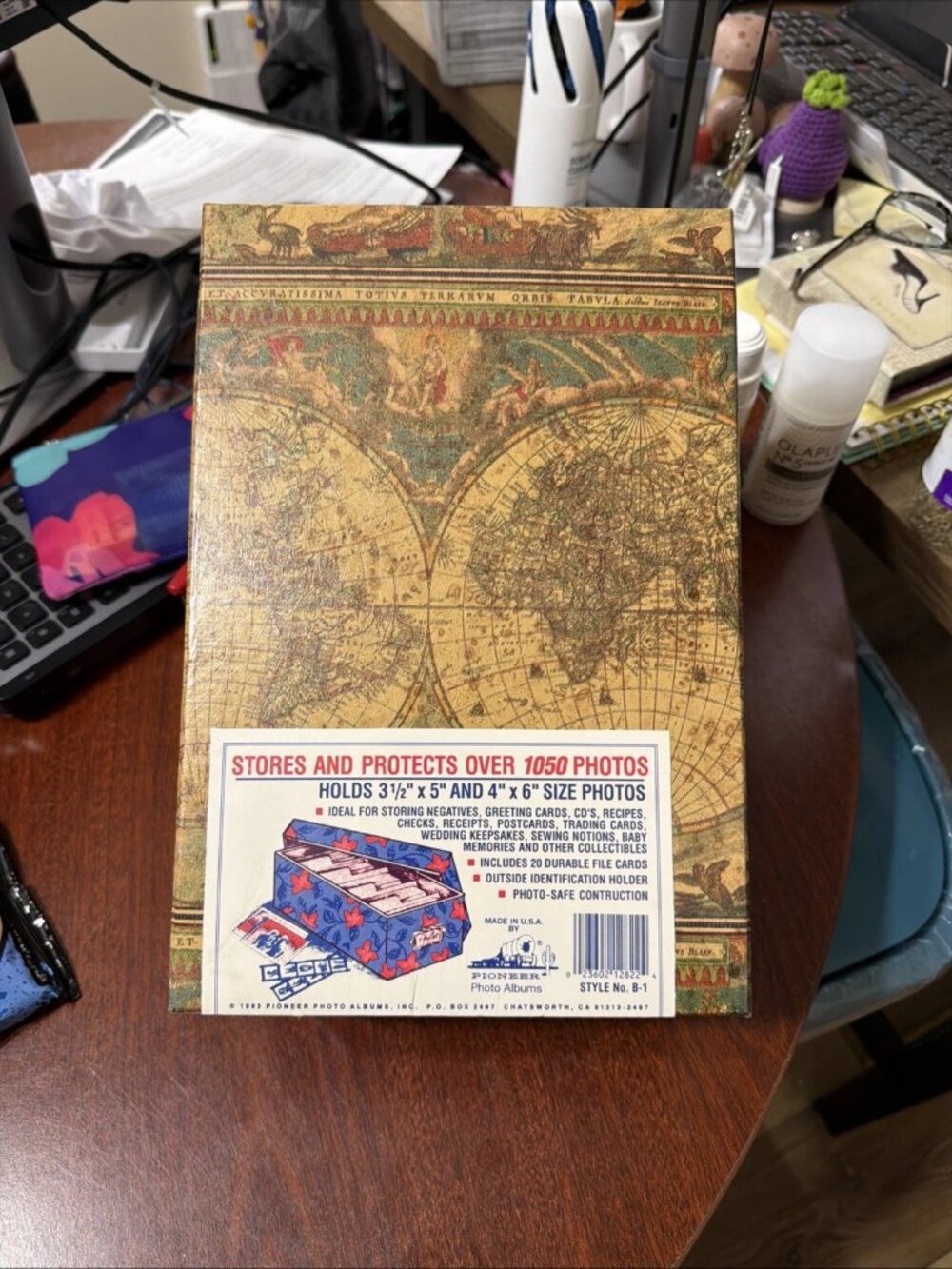Pioneer Photo Video Storage Box - Ancient World Maps - Sealed